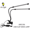 10W LED USB Lamp Clip Desk for Plants with adjustable arms for indoor gardening and desk use.
