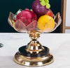 Acrylic Multi Layer Crystal Fruit Stand holding various fruits, elegantly displayed on a stylish table setting.