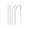 Perfect Dealz 4 Stainless Steel Straws with Brush