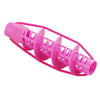2 pcs DIY Styling Hairdressing Spiral Curler in bright pink, designed for effortless curls and waves without heat.