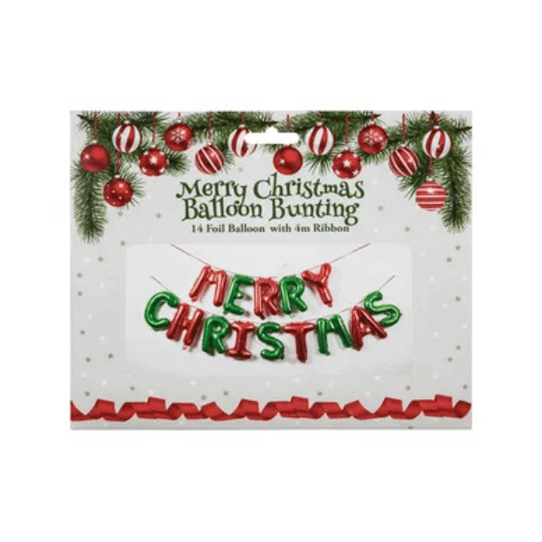 Perfect Dealz Festive Holiday Foil Balloon Banner Set