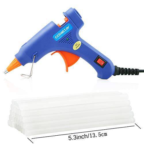 5 Pcs Silicone Hot Melt Glue - Medium with glue gun and adhesive sticks for quick repairs and craft projects.