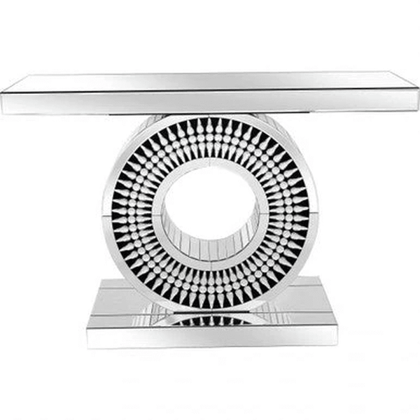 Perfect Dealz Crystal Teardrop Mirrored Console Table
