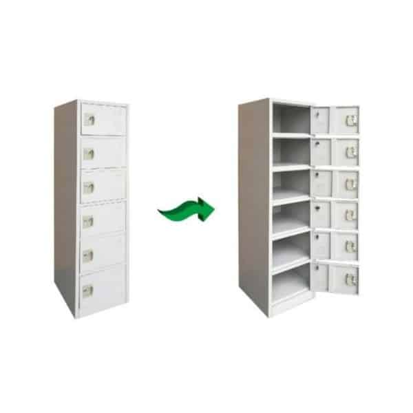 6 Tier Steel Office Cabinet image 0