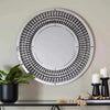 Perfect Dealz Elegant Crystal Teardrop Round Wall Mirror
