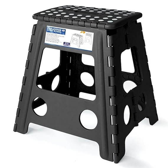 Folding Plastic Step Ladder Stool image 1