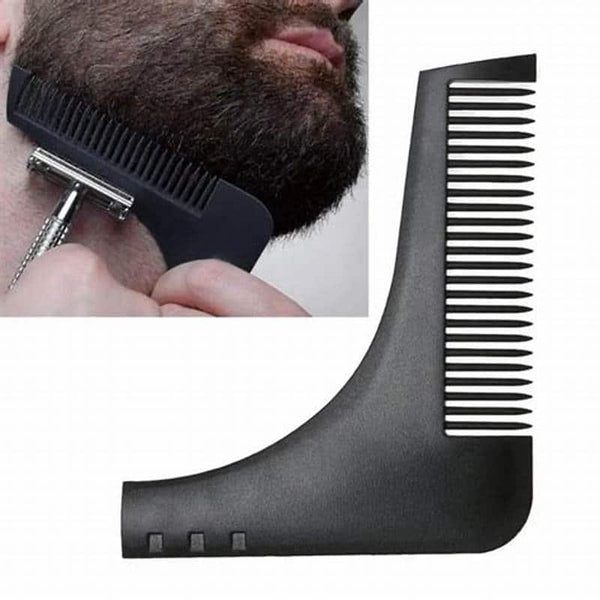 Beard Shaper Comb designed for achieving clean and straight beard lines with ease and precision.