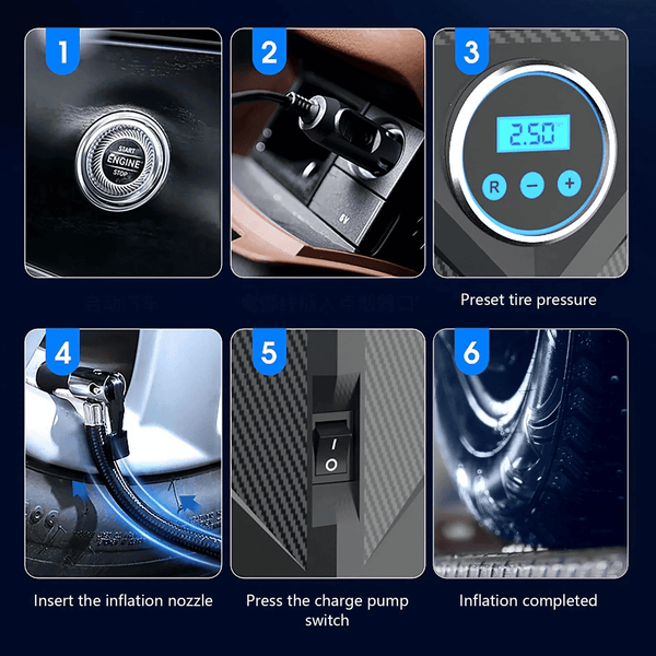Perfect Dealz Portable Digital Air Pump Compressor with LED Display