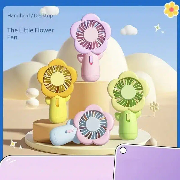 Cute Handheld Mini Flower Fan image 1