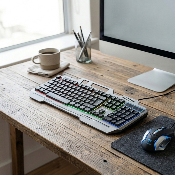 LED Backlit Gaming Keyboard and Mouse Combo