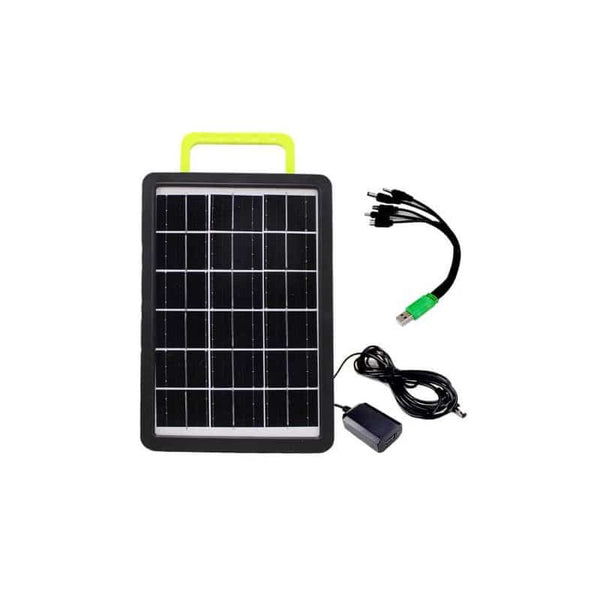 Perfect Dealz 8W Solar Panel with Inbuilt Battery and Rear Flashlight Portable Charging Kit