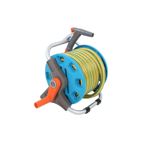 15m FlexiFlow Garden Hose Reel Set image 1