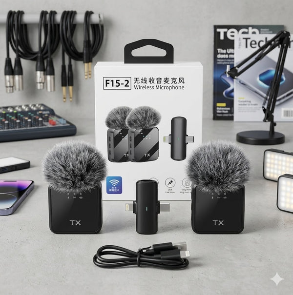 F15 Noise Cancelling Wireless Collar Microphone