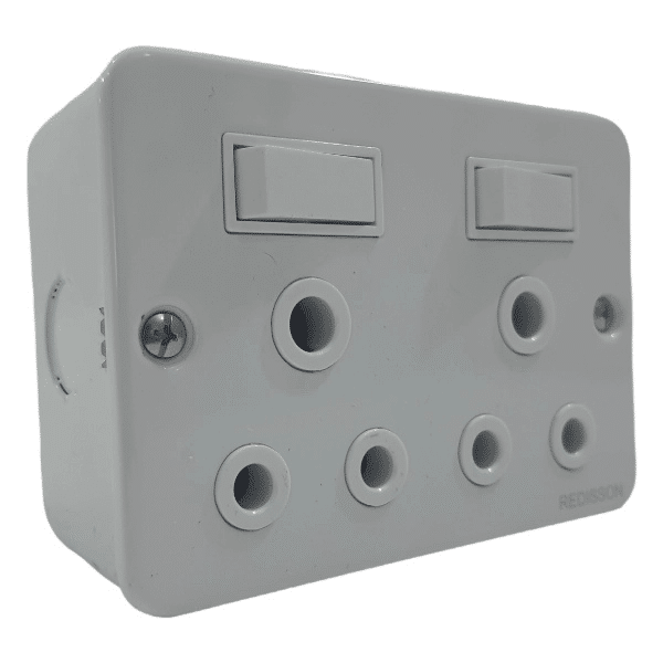 Perfect Dealz Industrial Double Socket with Switches