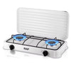 Perfect Dealz Portable Stainless Steel Two Cooktops Gas Stove