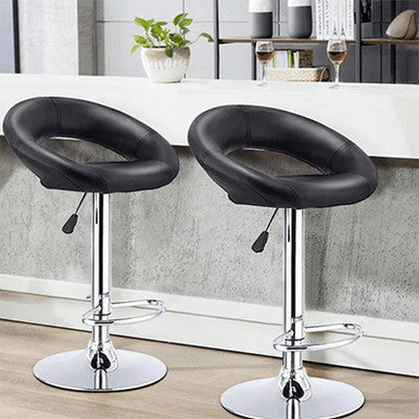 Perfect Dealz Set of 5 Faux Leather Swivel Bar Stools
