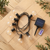 Outdoor Solar-Powered G40 LED Globe String Lights