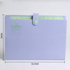 A4 Expanding Document File with 12 Pockets and Snap Closure