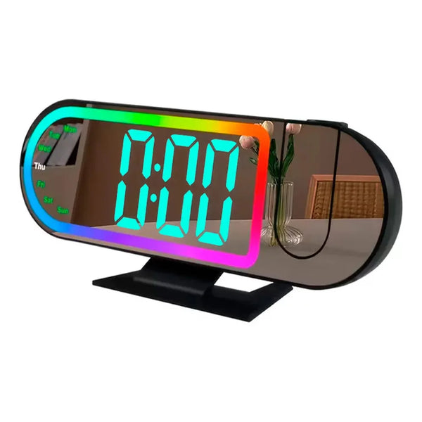 Digital Alarm Clock Projector LED RGB Display