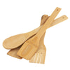 5-Piece Bamboo Kitchen Cooking Utensil Holder