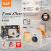 Foldable Electric Vegetable & Meat Slicer for quick and even slicing of bread, vegetables, and meat in home kitchens.
