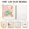 Floral-Themed Spiral Notebook
