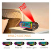 Digital Alarm Clock Projector LED RGB Display