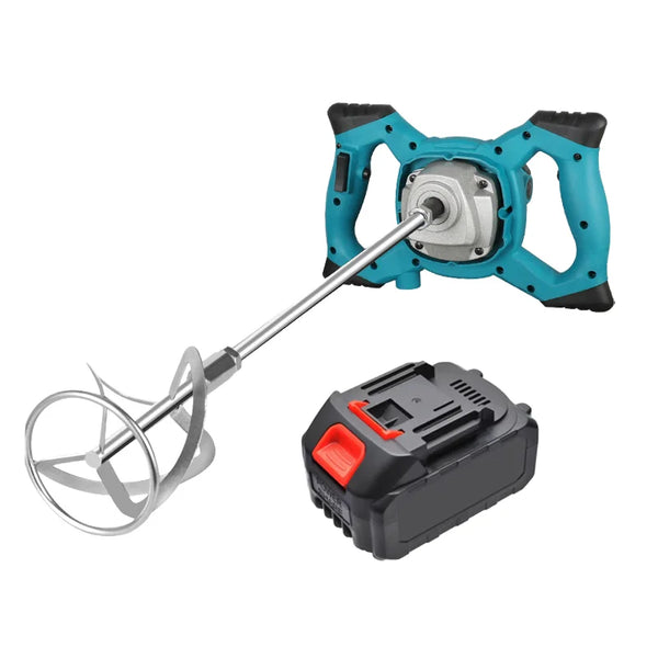 Professional Brushless Electric Mixer with durable mixing attachment and rechargeable battery.