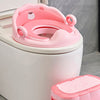 Customized Lovely Bear Plush Toy toilet seat trainer for kids in pink with bear design