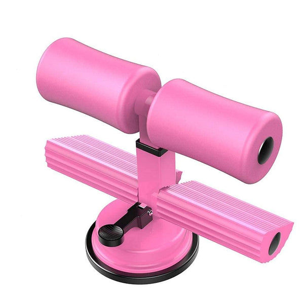 Adjustable Abdominal Core Trainer - Home Fitness Sit-Up Tool in pink color, designed for effective core workouts at home.