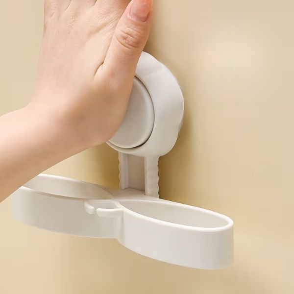 Adjustable Suction Cup Wall-Mounted Rack