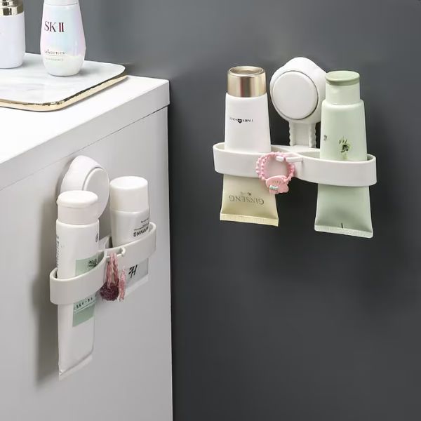 Adjustable Suction Cup Wall-Mounted Rack