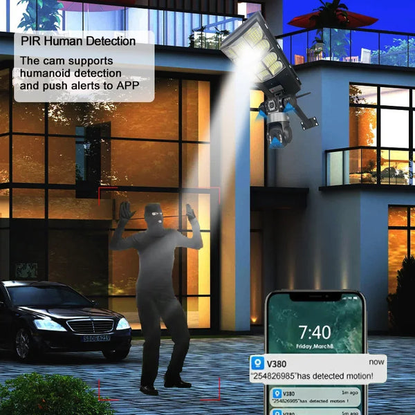 Solar Street Light with CCTV Camera