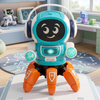 Remote Control Infrared Dancing Mini Robot with playful expression and colorful design, perfect for kids' engagement.