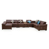 Brooklyn Cinema Corner Couch with cushions, perfect for movie nights and social gatherings in a large living room.