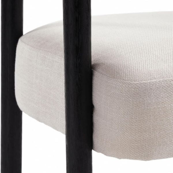 Perfect Dealz Beige Barrel Dining Chair