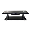 Perfect Dealz Black Glass TV Stand with Modern Design