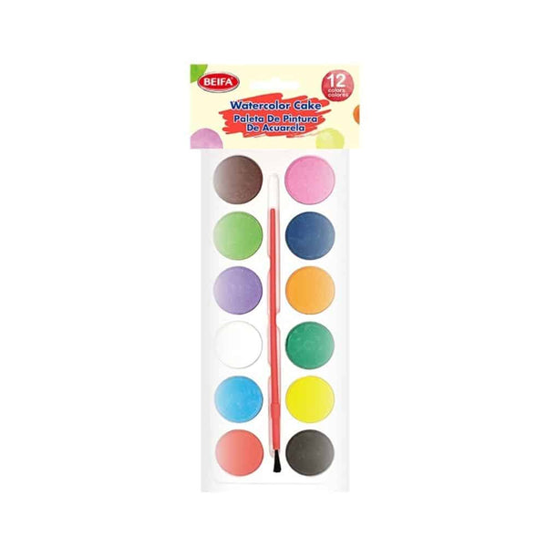 Perfect Dealz Bright Watercolour Cake Set 12 Easy-Mix Colours
