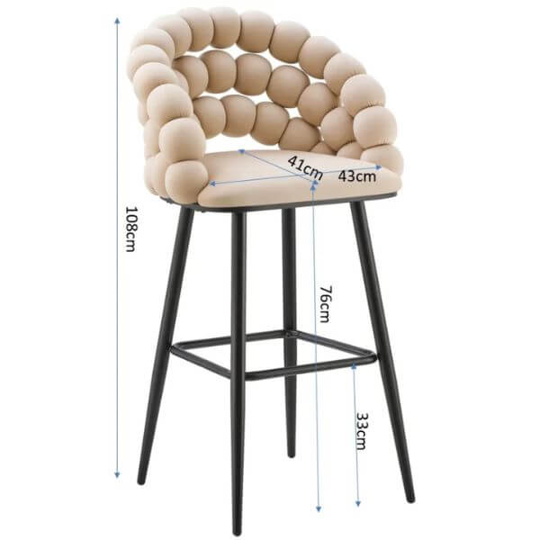 Perfect Dealz Bubble Upholstered Stool