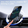 Car Mobile Wireless Charging Phone Holder with electric rotation for safer driving and navigation.