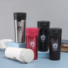Classic Portable Stainless Steel Double Wall Travel Mug in various colors including silver, black, red, and white.