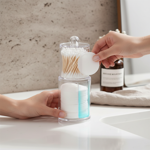 Clear Cosmetic & Toothpick Organizer