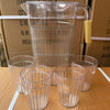 Perfect Dealz Clear Plastic Water Jug with Matching Cup Set