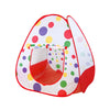 Colorful Multifunctional Folding Childrens Play Tent with polka dots design, perfect for kids' imaginative play.