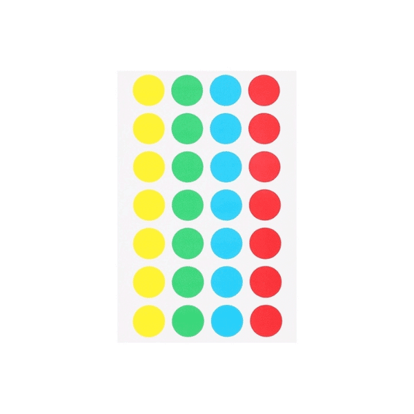 Perfect Dealz Colourful Paper Adhesive Stickers – 28 Stickers per Sheet
