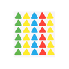 Perfect Dealz Colourful Square Paper Labels – 2x2cm, 30 Labels per Sheet