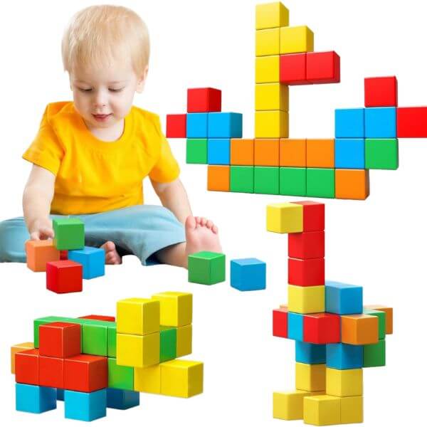 Perfect Dealz Colourful Magnetic Building Blocks Set – 100-Piece Creative Construction Toy
