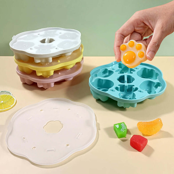 Perfect Dealz Cute Bear Silicone Ice Cube & Baby Food Freezer Tray