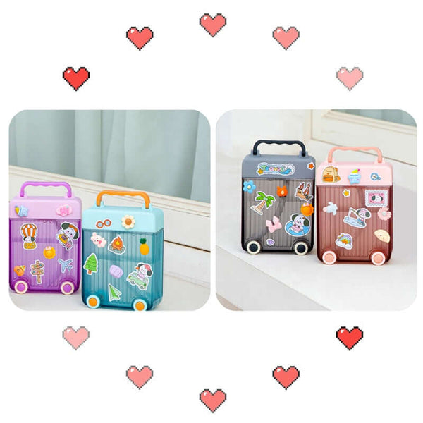 Perfect Dealz Cute Suitcase-Style BPA Water Bottle (450ml)