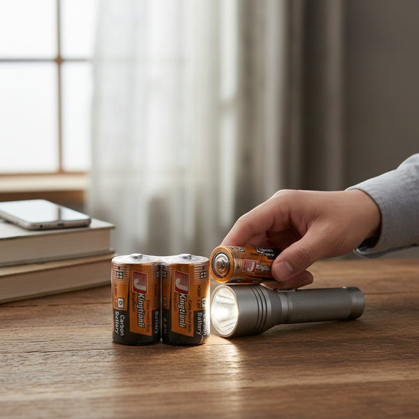 D-Size 1.5V Carbon Batteries 2 Pack